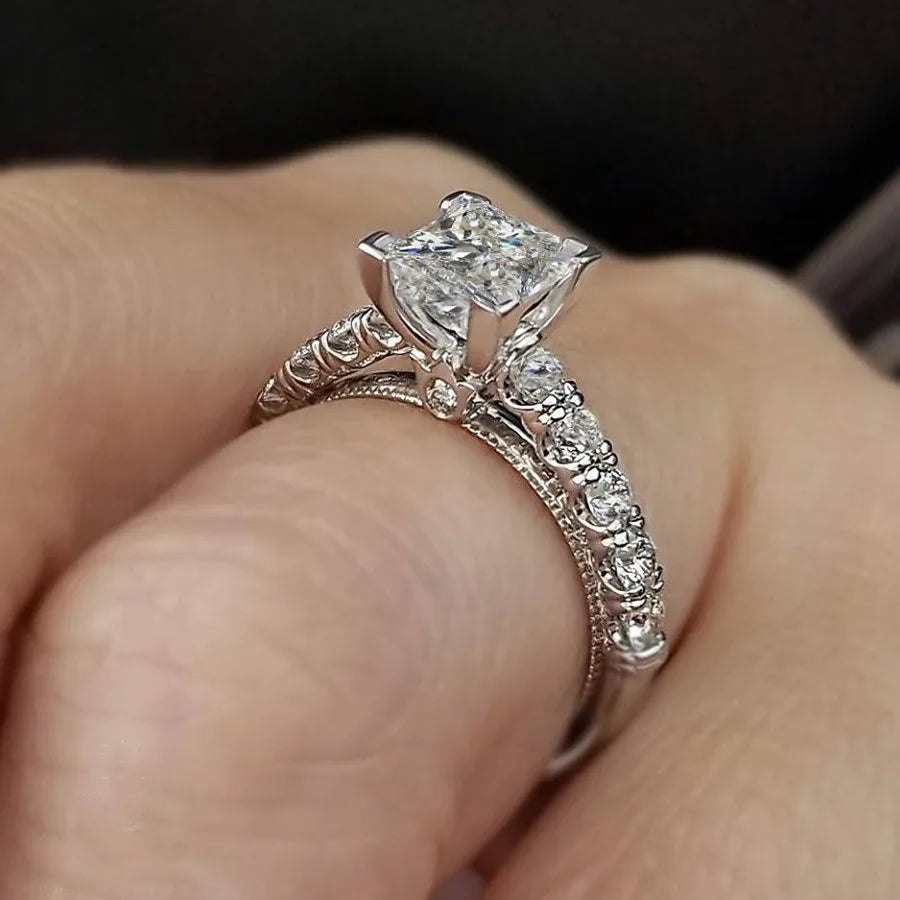 The Empress Ring – Radiant-Cut Solitaire