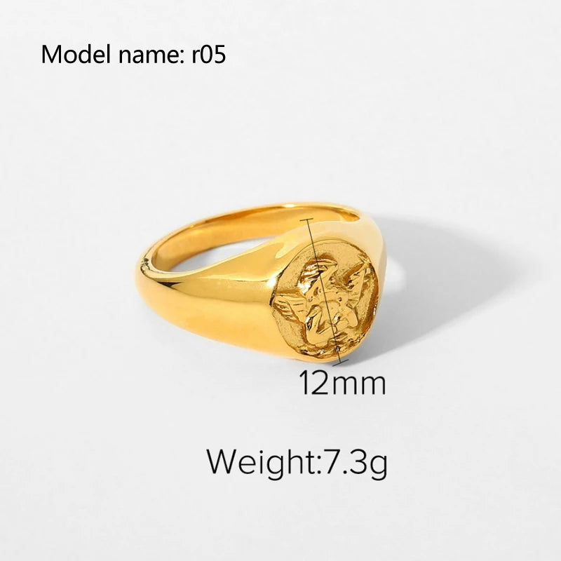 Serpent Gold Series – Textured Ring Variants