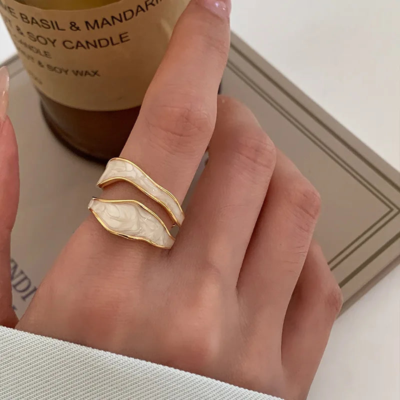 The Forme Collection – Geometric Gold Rings
