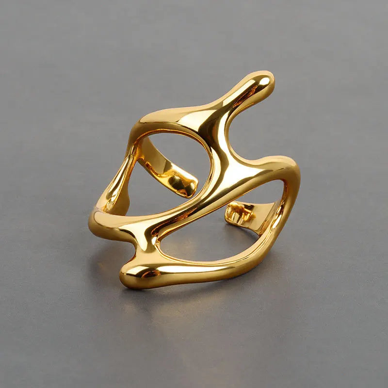 The Forme Collection – Geometric Gold Rings