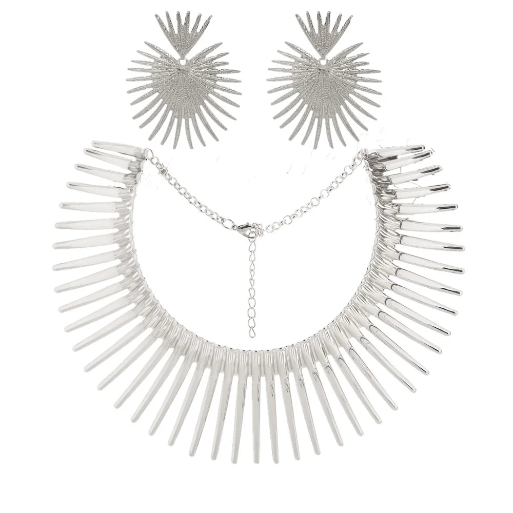 The Solstice Set – Statement Necklace & Earrings