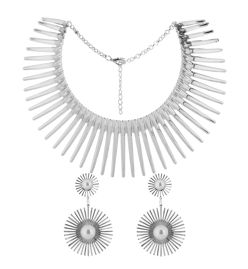 The Solstice Set – Statement Necklace & Earrings