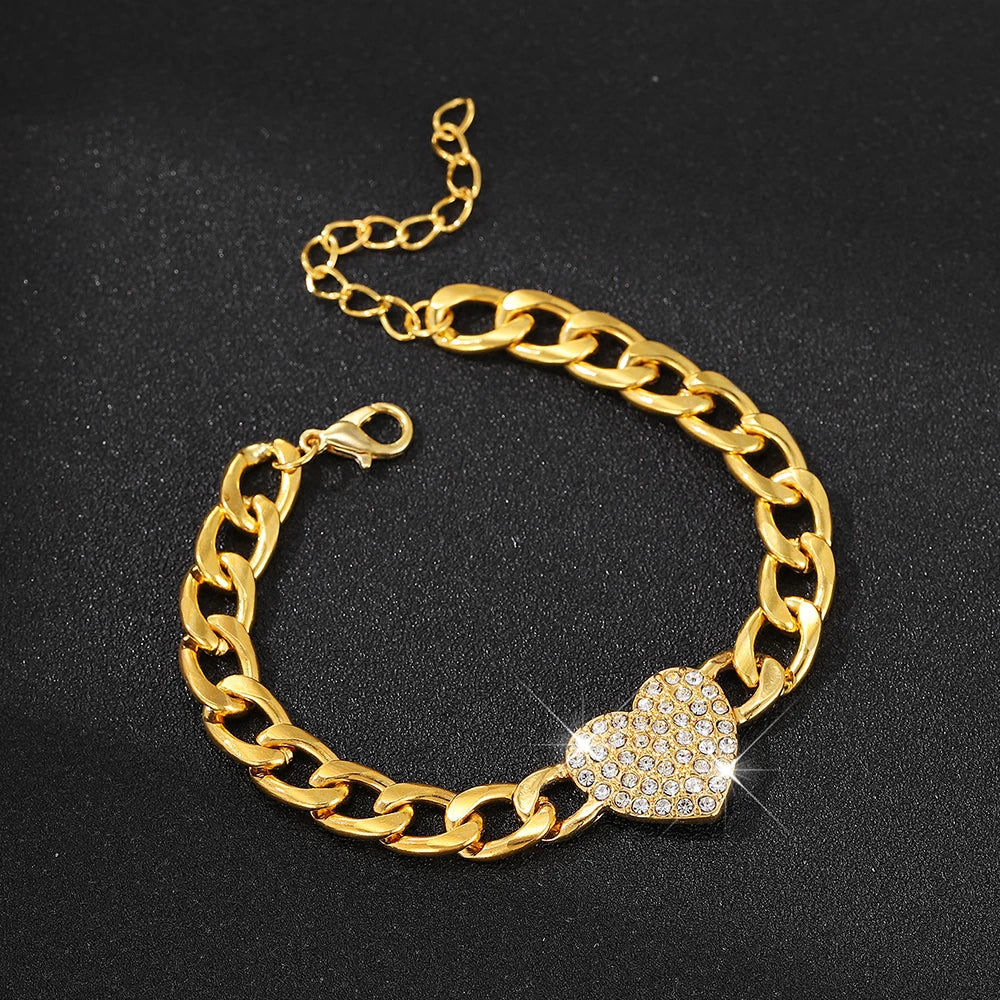 Celeste Heart Chain Set – 2pc