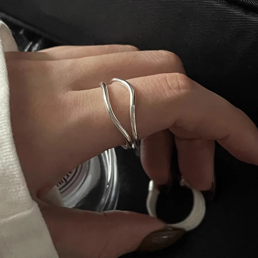 The Forme Collection – Geometric Gold Rings