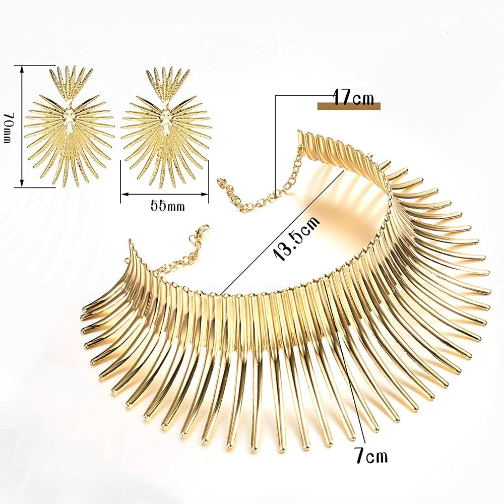 The Solstice Set – Statement Necklace & Earrings