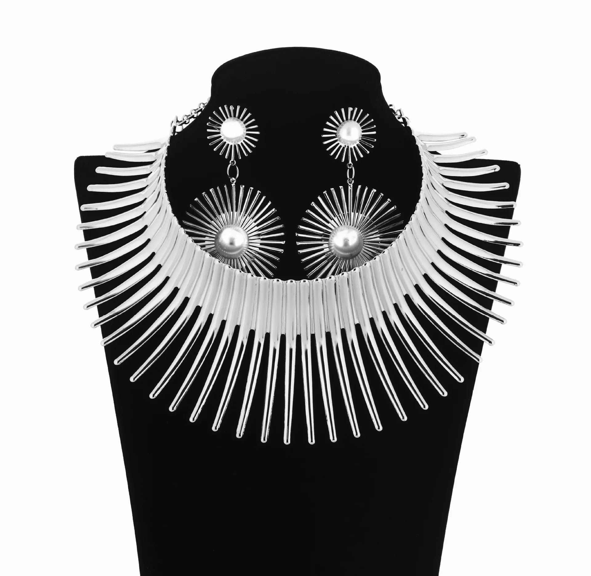 The Solstice Set – Statement Necklace & Earrings