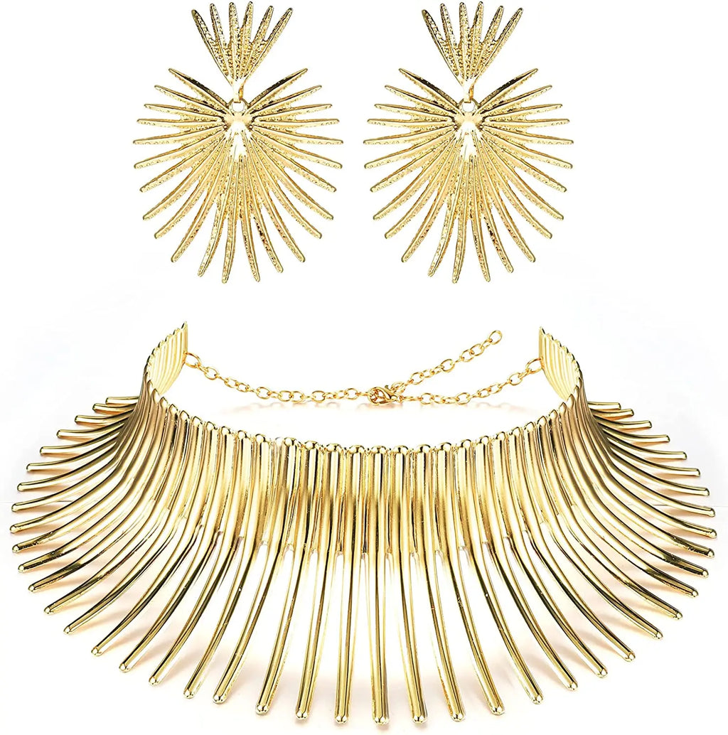 The Solstice Set – Statement Necklace & Earrings