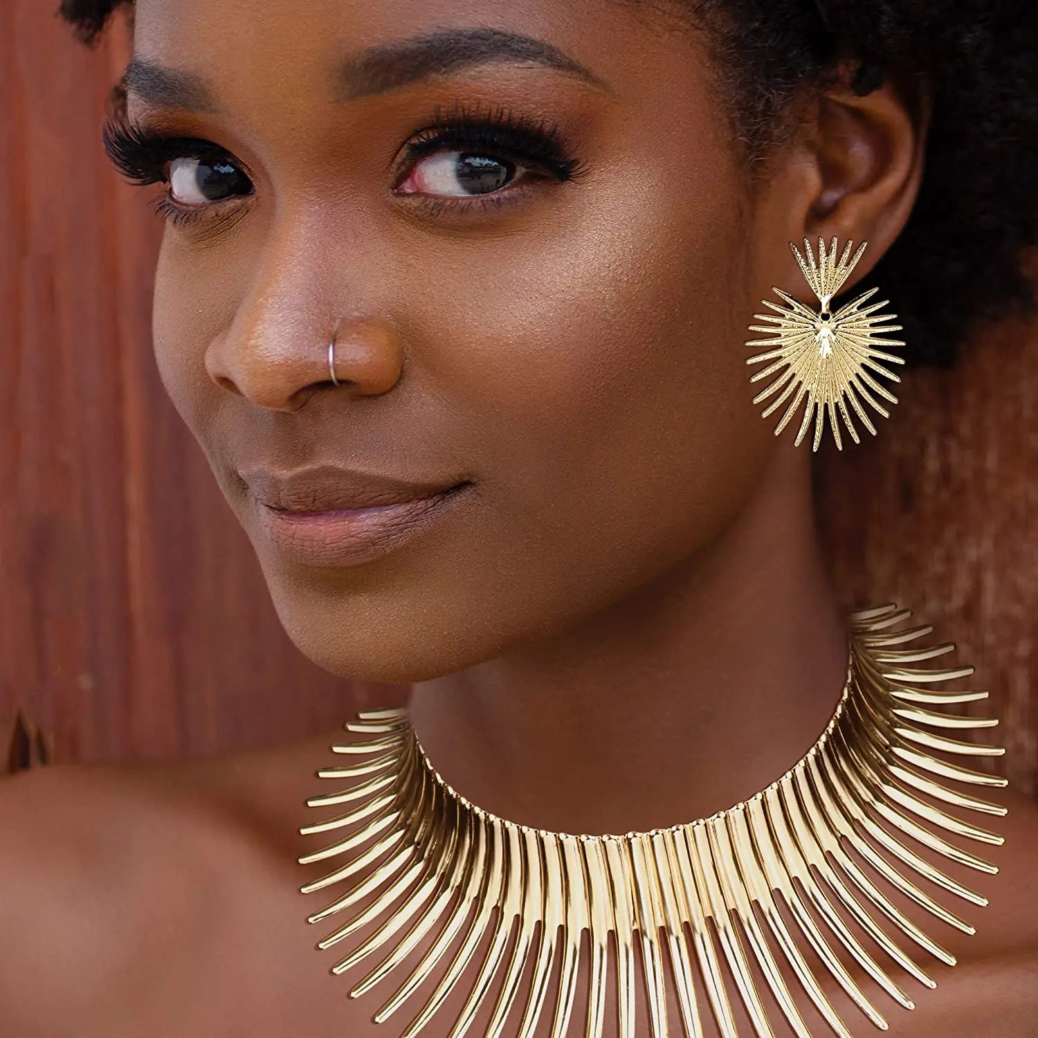 The Solstice Set – Statement Necklace & Earrings