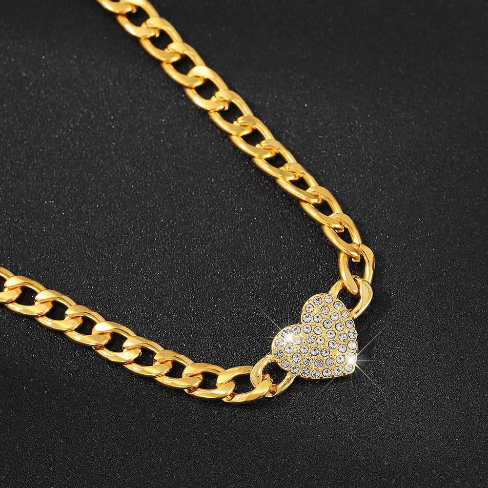 Celeste Heart Chain Set – 2pc