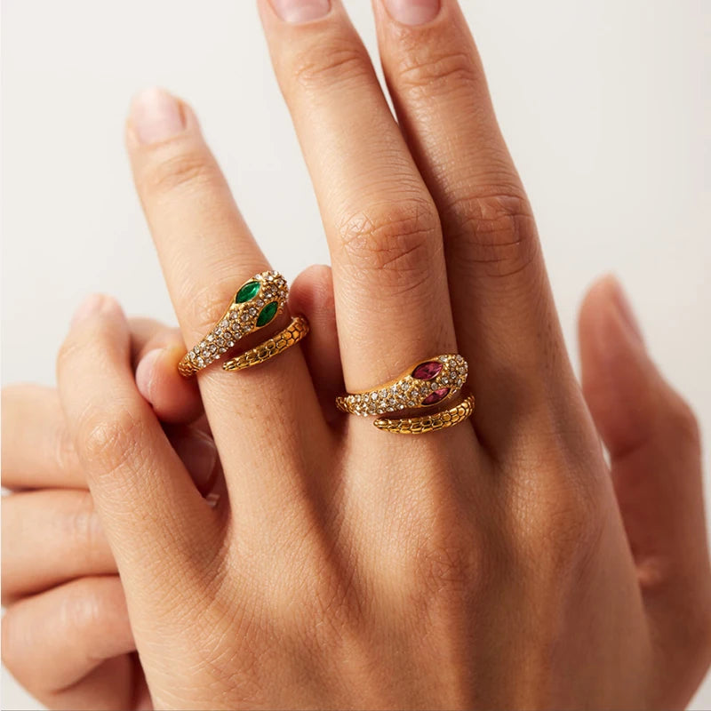 Serpent Gold Series – Textured Ring Variants