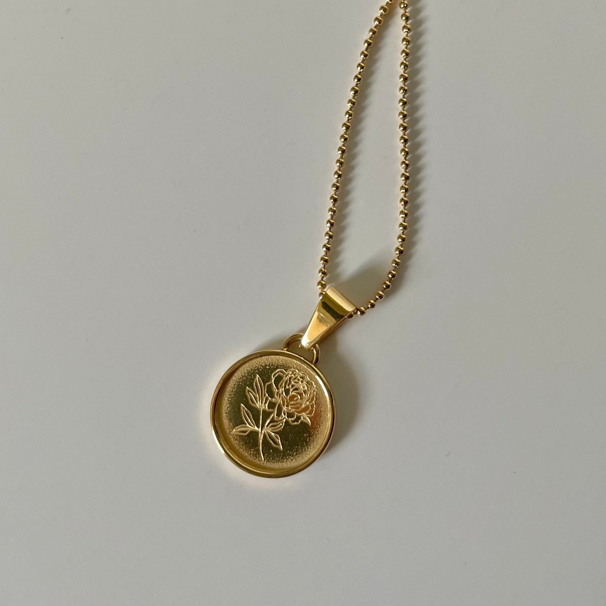 Peony Necklace- Gold
